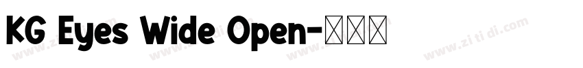 KG Eyes Wide Open字体转换
